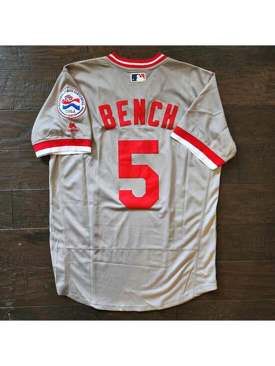 Majestic Other - Johnny Bench #5 Cincinnati Reds Majestic Size 40 MLB HOF